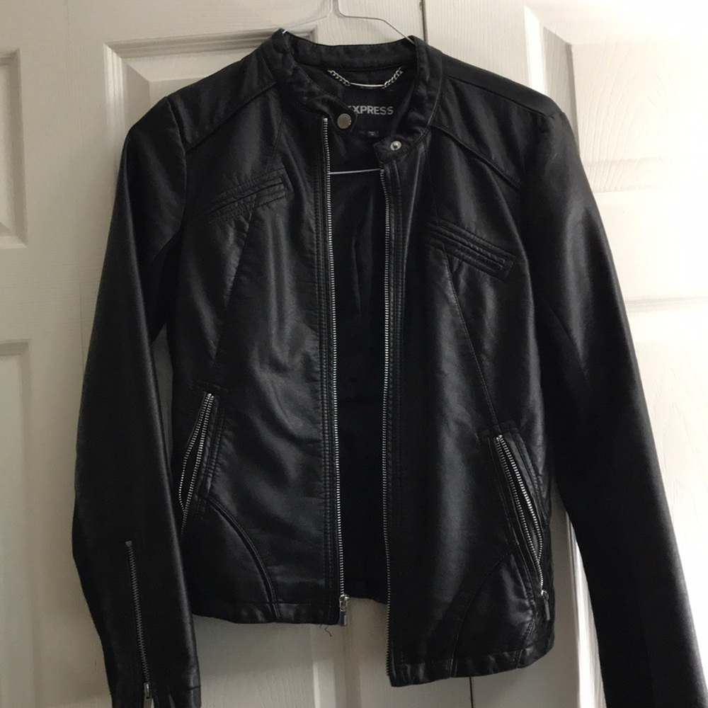 Express faux leather jacket